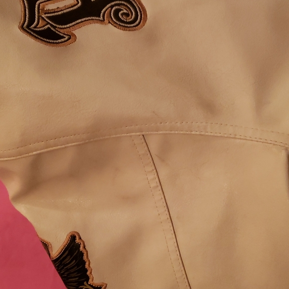 Avirex Leather Jacket size 10/12 (kids) - Picture 9 of 12